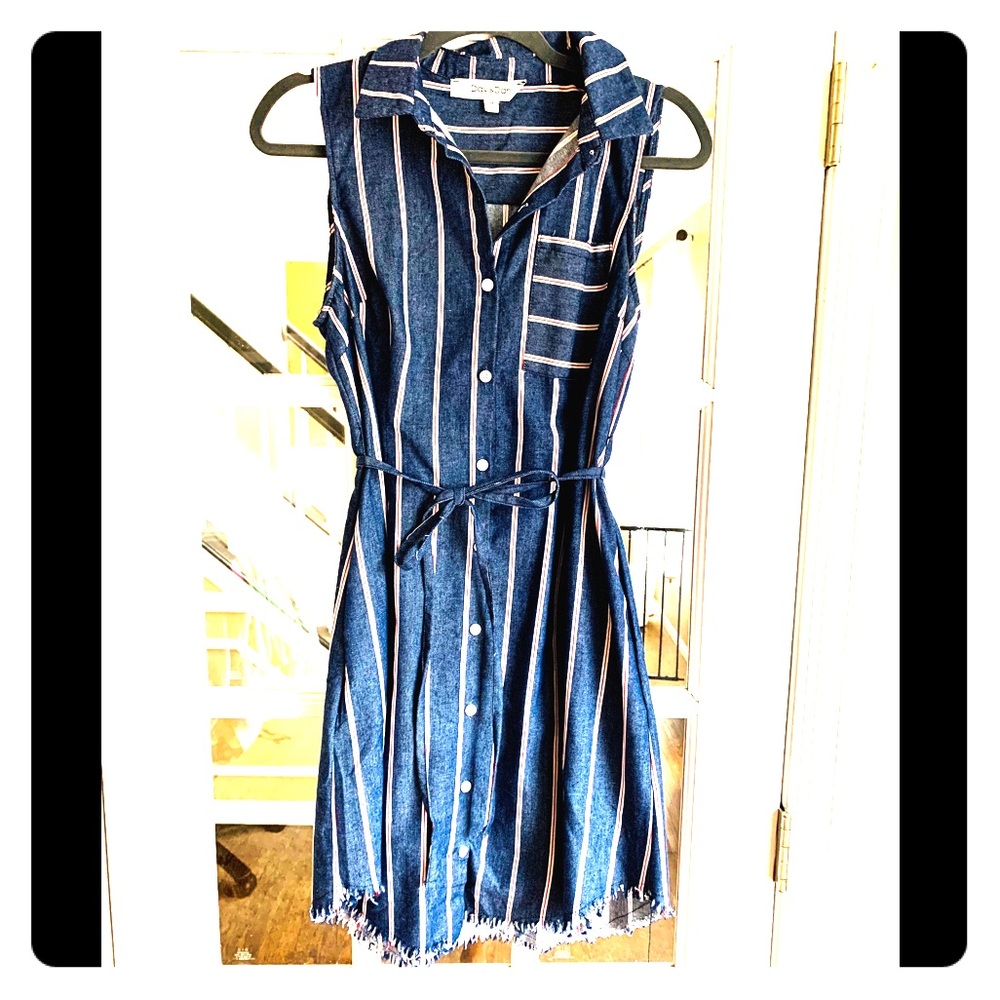 Sleeveless Denim Dress